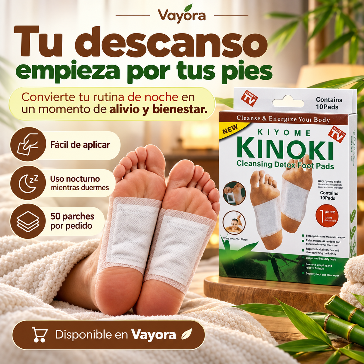 Parches Kinoki Desintoxicantes
