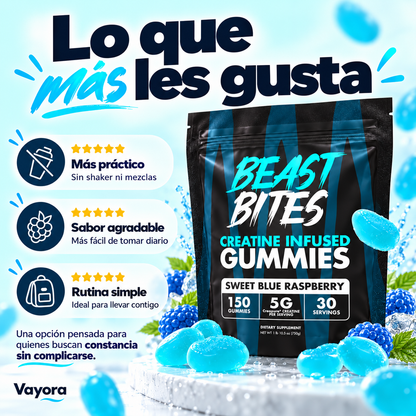 Gomitas de Creatina Sabor Arándano 🫐💪